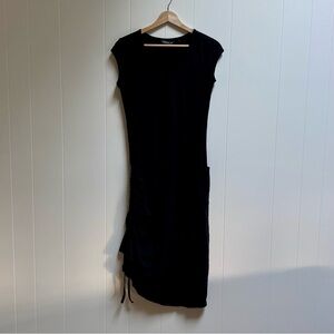 Toad&Co Casual Black Midi Dress Size Small